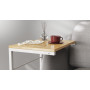 Столик приставной Терри Ferrum-decor 650x440x330 Белый металл ДСП Дуб Артизан 16 мм (FRD-104660) - фото 5