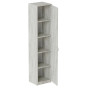 Пенал Анжело Ferrum-decor на 5 полок с дверью 1900x400x380 ДСП Бетон 16 мм (FRD-104910) - фото 1