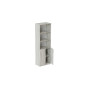 Шкаф Анжело Ferrum-decor на 5 полок с 2 дверями 1900x600x380 ДСП Бетон 16 мм (FRD-105000) - фото 1