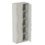 Шкаф Анжело Ferrum-decor 5 полок 4 двери 1900x800x380 ДСП Бетон 16 мм (FRD-105060) - фото 1