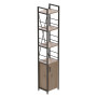 Етажерка 4/34 Ferrum-decor Серії Конект з тумбою 179x34x28 Чорний ДСП Сан-Марино (FRD-104464) - фото 1