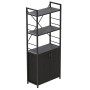 Етажерка 3/60 Ferrum-decor Серії Конект із тумбою 144x60x28 Чорний ДСП Сосна Кембра (FRD-104444) - фото 1