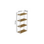 Этажерка 4/60 Ferrum-decor Серии Конект 120x60x28 белый ДСП Дуб Артизан 16мм (FRD-104244) - фото 3