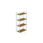Этажерка 4/60 Ferrum-decor Серии Конект 120x60x28 белый ДСП Дуб Артизан 16мм (FRD-104244) - фото 2