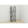 Етажерка 4/34 Ferrum-decor Серії Конект 120x34x28 чорний ДСП Дуб Сонома 16мм (FRD-104274) - фото 6