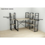 Етажерка 4/34 Ferrum-decor Серії Конект 120x34x28 чорний ДСП Дуб Сонома 16мм (FRD-104274) - фото 10