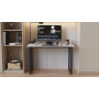 Стіл письмовий Кнап 2 Ferrum-decor 750x1400x700 Чорний метал ДСП Білий 16 мм (FRD-106426) - фото 3