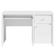 Стіл комп'ютерний ВМК (БРВ) Крістіна BIU1D1S/120 Білий/Білий глянець (BRW-1798)