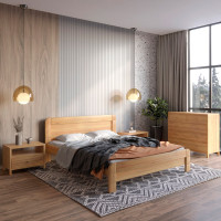 Полуторная кровать Mebigrand Тоскана Орех светлый 120х190 см (MBG-1670)