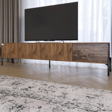 Тумба під телевізор на чорних металевих ніжках LION Грей Дуб Ліворно/Дерево (LION-042522)