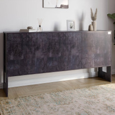 Комод-2 з 3 дверима LION Нобу 160х34х80 см Бетон темний (LION-042293)