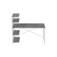Комп'ютерний стіл Ferrum-decor Джек 75x140x70 Білий ДСП Бетон (FRD-105320)