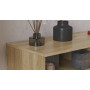 Тумба под телевизор Кентуки Ferrum-decor 45x139x38 Черный металл ДСП Дуб Сонома 16 мм (FRD-106730) - фото 2