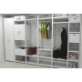 Шафа Гардероб Уні секція 3 серії Конект Ferrum-decor 220x60x50см Білий метал ДСП Білий 32 мм (FRD-104531) - фото 6