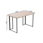 Комп'ютерний стіл Ferrum-decor Ханна 75x100x70 чорний ДСП Дуб Сан-Марино 16мм (FRD-103504) - фото 6