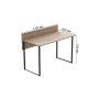 Комп'ютерний стіл Ferrum-decor Скай 75x120x60 чорний ДСП Дуб Сан-Марино 16мм (FRD-103624) - фото 4