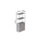 Етажерка 3/60 Ferrum-decor Серії Конект із тумбою 144x60x28 Білий ДСП Бетон (FRD-104455) - фото 3