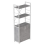 Етажерка 3/60 Ferrum-decor Серії Конект із тумбою 144x60x28 Білий ДСП Бетон (FRD-104455) - фото 1