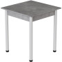 Стіл кухонний Ferrum-decor Агата 75x70x70 Білий ДСП Бетон 16мм (FRD-105555) - фото 1