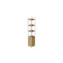 Этажерка 4/34 Ferrum-decor Серии Конект с тумбой 179x34x28 Белый ДСП Артизан (FRD-104475) - фото 1