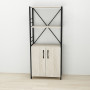 Етажерка 3/60 Ferrum-decor Серії Конект із тумбою 144x60x28 Чорний ДСП Сонома (FRD-104445) - фото 1