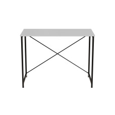 Стол письменный Line Лайт Ferrum-decor 750x1000x500 Черный металл ДСП Белое 16 мм (FRD-104836)