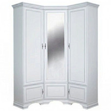 Шкаф угловой с зеркалом ВМК (БРВ) Кентукки SZFN5D Белый альпийский (BRW-1766)