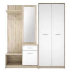 Набор мебели в прихожую Гербор Непо N100034 Дуб сонома/Нимфея альба (белый) (GRB-1031)
