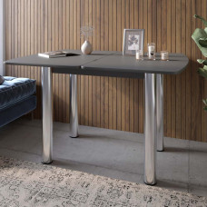 Обідній стіл розкладний LION Нота Антрацит 60x90/90x120 (LION-041276)