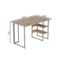 Комп'ютерний стіл Ferrum-decor Кевін 75x140x60 сірий ДСП Дуб Сан-Марино 16мм (FRD-101732) - фото 4