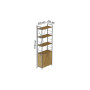 Этажерка 4/60 Ferrum-decor Серии Конект с тумбой 179x60x28 Серый ДСП Артизан (FRD-102482) - фото 3