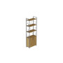 Этажерка 4/60 Ferrum-decor Серии Конект с тумбой 179x60x28 Серый ДСП Артизан (FRD-102482) - фото 1