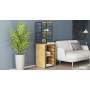 Стол-тумба трансформер Смарт 3/2 с этажеркой Ferrum-decor 1430x1450x600 Черный металл ДСП Дуб Артизан 16 мм (FRD-105121) - фото 7