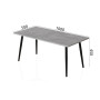 Стол журнальный Монтана Ferrum-decor 45x100x50 Черный металл ДСП Бетон 16 мм (FRD-106711) - фото 6