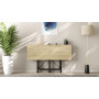 Стол-книжка трансформер Спайдер Ferrum-decor 750x1150x880 Черный металл ДСП Дуб Сонома 16 мм (FRD-105091) - фото 11