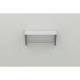Настінна полиця Ferrum-decor Комфі 260x700x240 метал Сірий ДСП Біле 16 мм (FRD-102772) - фото 3