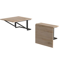 Стіл розкладний Олександр 2 Ferrum-decor 750x600x700 Чорний метал ДСП Дуб Сан-Марино 16 мм (FRD-104893)