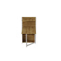 Стол книжка с этажеркой Практик 1 Ferrum-decor 1200x640x990 Белый металл ДСП Дуб Артизан 16 мм (FRD-104623) - фото 2