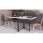 Стіл-книга трансформер Оріон 2 Ferrum-decor 750x1520x730 Чорний метал ДСП Біле 16 мм (FRD-104583) - фото 4