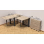 Стіл-книга трансформер Оріон 2 Ferrum-decor 750x1520x730 Чорний метал ДСП Біле 16 мм (FRD-104583) - фото 6