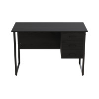 Комп'ютерний стіл Ferrum-decor Гаррі 75x140x60 чорний ДСП Сосна Кембра 16мм (FRD-103545)