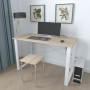 Письмовий стіл Ferrum-decor Драйв 750x1200x600 Білий метал ДСП Дуб Сонома 16 мм (FRD-103125) - фото 2