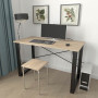 Письмовий стіл Ferrum-decor Драйв 750x1400x700 Чорний метал ДСП Дуб Сонома 16 мм (FRD-103195) - фото 2