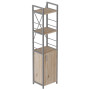 Етажерка 3/34 Ferrum-decor Серії Конект з тумбою 144x34x28 Сірий ДСП Сан-Марино (FRD-104436) - фото 1