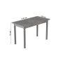 Стіл кухонний Ferrum-decor Маріо 75x120x70 Сірий ДСП Бетон 16мм (FRD-105586) - фото 3