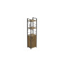 Этажерка 3/34 Ferrum-decor Серии Конект с тумбой 144x34x28 Черный ДСП Артизан (FRD-104426) - фото 1