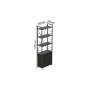 Етажерка 4/60 Ferrum-decor Серії Конект із тумбою 179x60x28 Чорний ДСП Сосна Кембра (FRD-104486) - фото 3