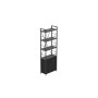Етажерка 4/60 Ferrum-decor Серії Конект із тумбою 179x60x28 Чорний ДСП Сосна Кембра (FRD-104486) - фото 1