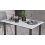 Стіл універсальний Knap Ferrum-decor 750x1200x600 Чорний метал ДСП Білий 16 мм (FRD-106346) - фото 3
