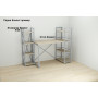 Етажерка 4/34 Ferrum-decor Серії Конект 120x34x28 сірий ДСП Дуб Сонома 16мм (FRD-104286) - фото 8